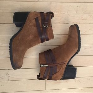 Sam Edelman Suede Hannah Motorcycle Ankle Booties